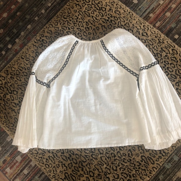 Calligraphie Boho Peasant Top NWOT - Picture 3 of 9